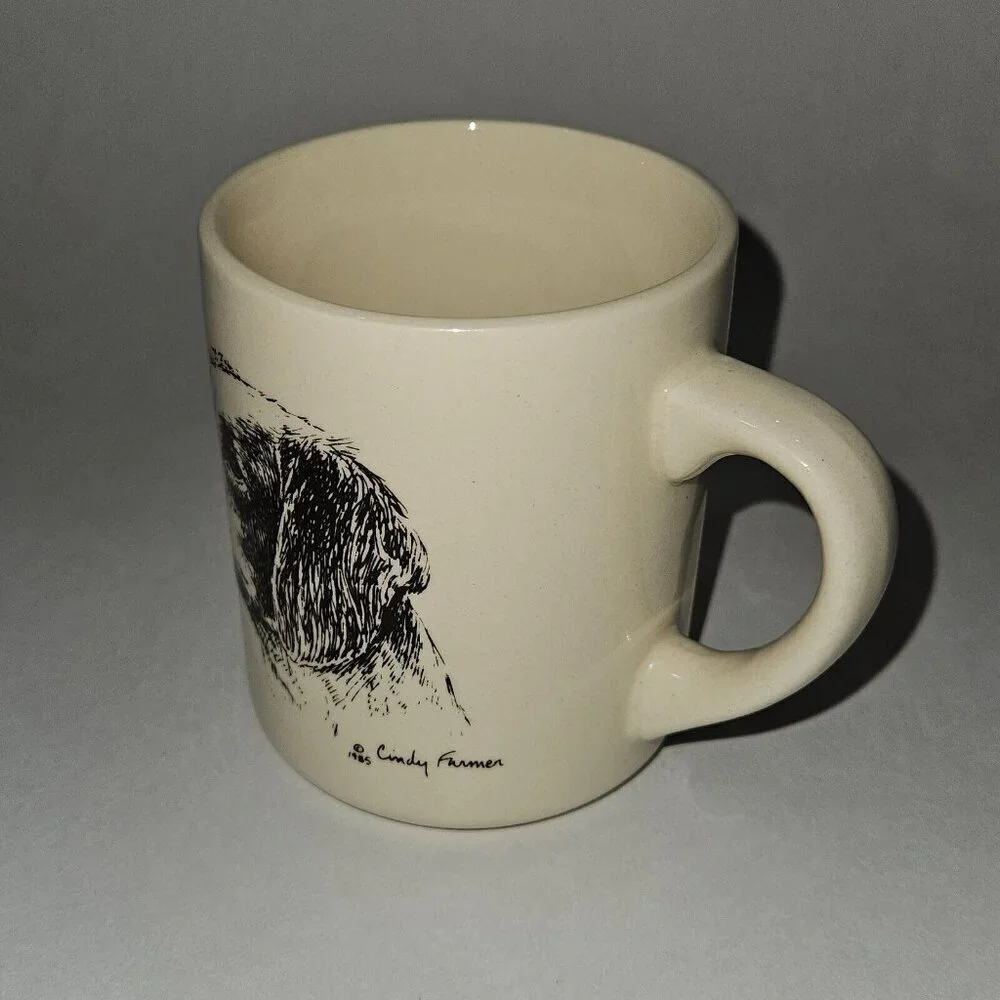 VTG 1985 Cindy Farmer Puppy Dog Mug Coffee Cup Beagle?